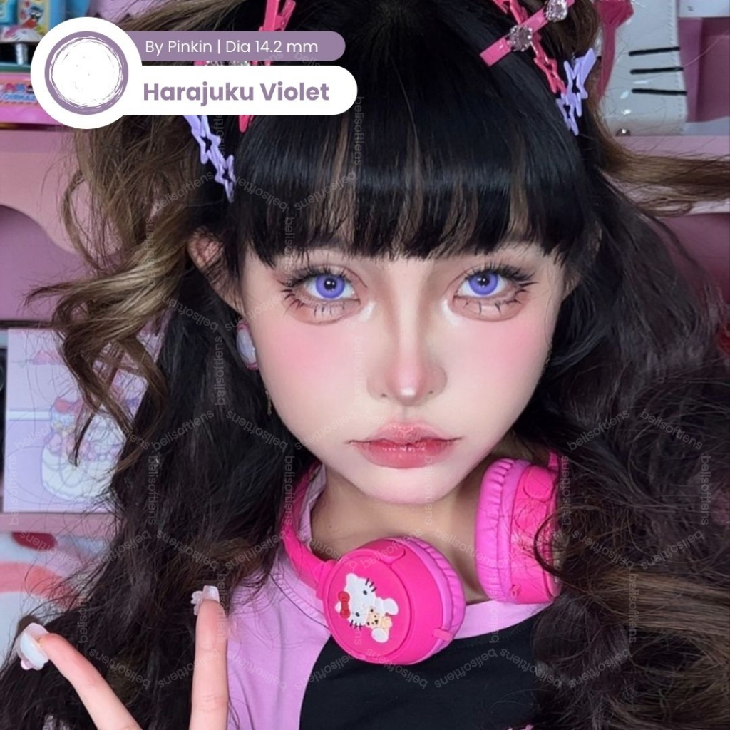 BELISOFTLENS My Cupid Harajuku Violet 14.2mm Cosplay Lens / Softlens My Cupid Harajuku by PinkinPlus