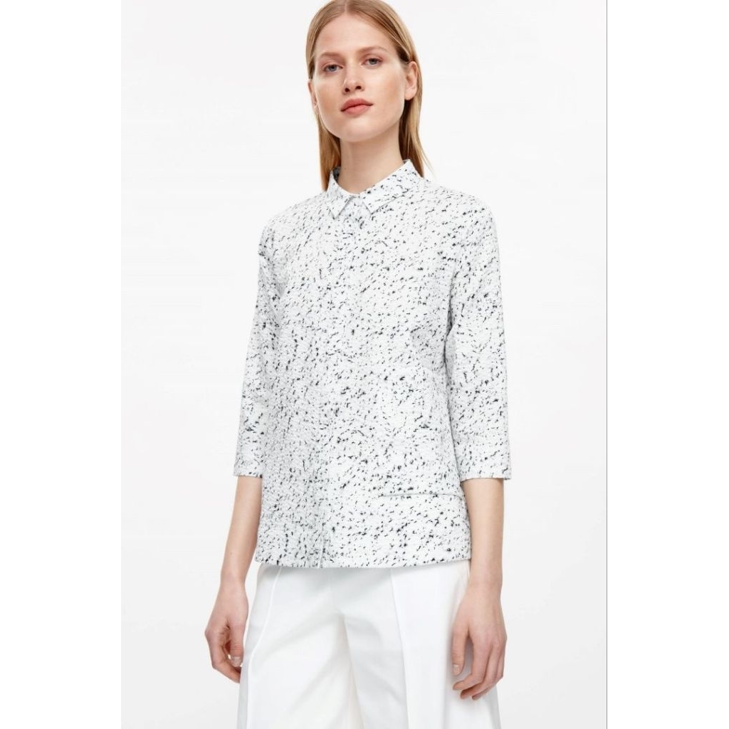 COS seersucker A line shirt