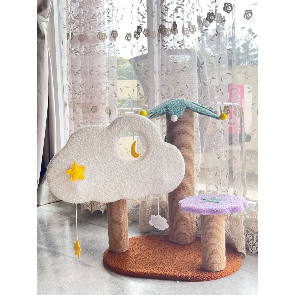 Cakaran kucing Pohon Kelapa Kucing Cat Scratcher Garuk Mainan Kucing Garukan Hewan Peliharaan