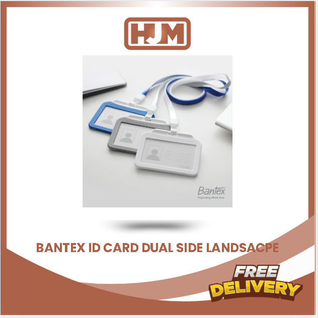

BANTEX DUAL SIDE ID CARD HOLDER LANYARD LANDSCAPE 8880