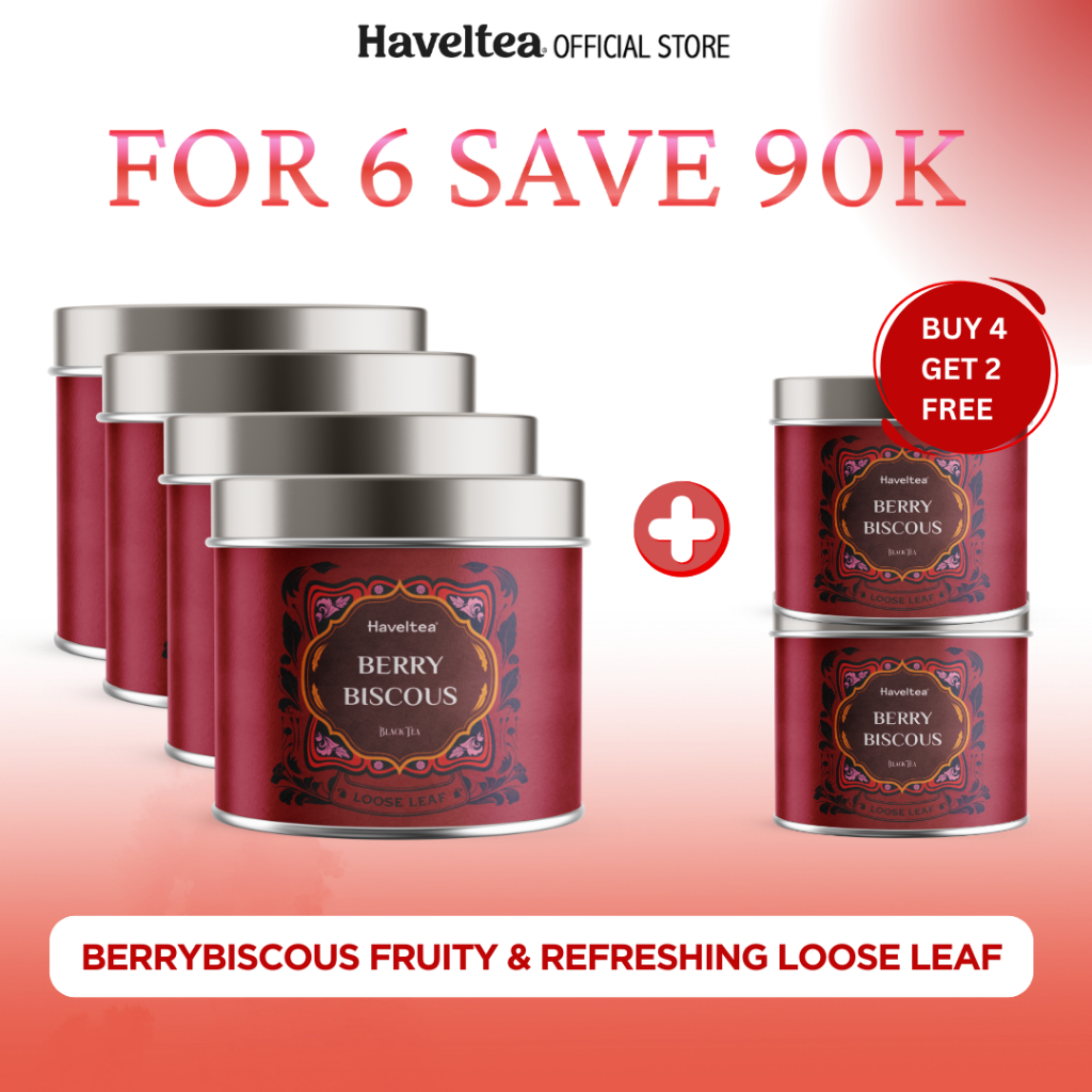 

Haveltea Berrybiscous Teh Rosella Mixed Berries Fruit Tea Hibiscus Blend Fruit Tea Loose Leaf 15g