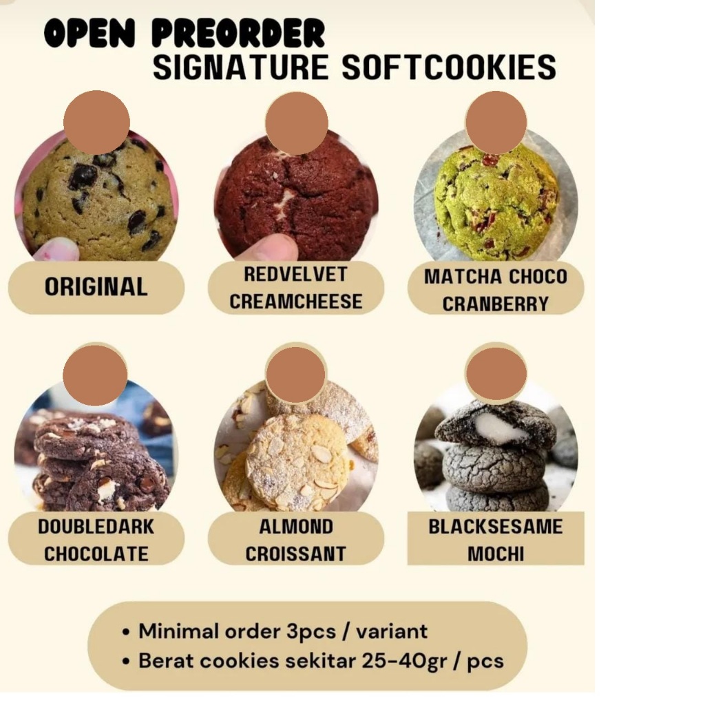

[oddsolshop] pekanbaru/Signature Soft Cookies Biskuit Lembut Varian Rasa