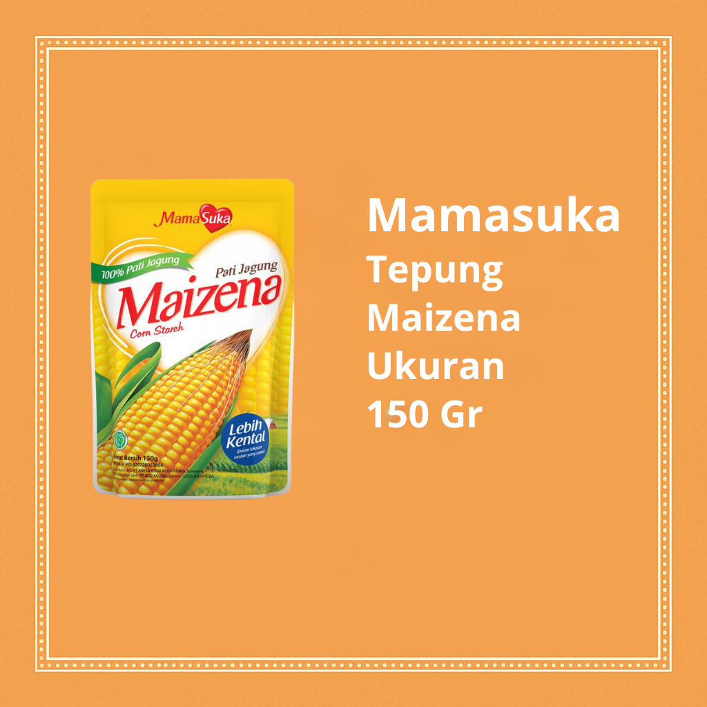 

Mamasuka Tepung Maizena 150gr - Tepung Pati Jagung Halus untuk Kue & Masakan Harian