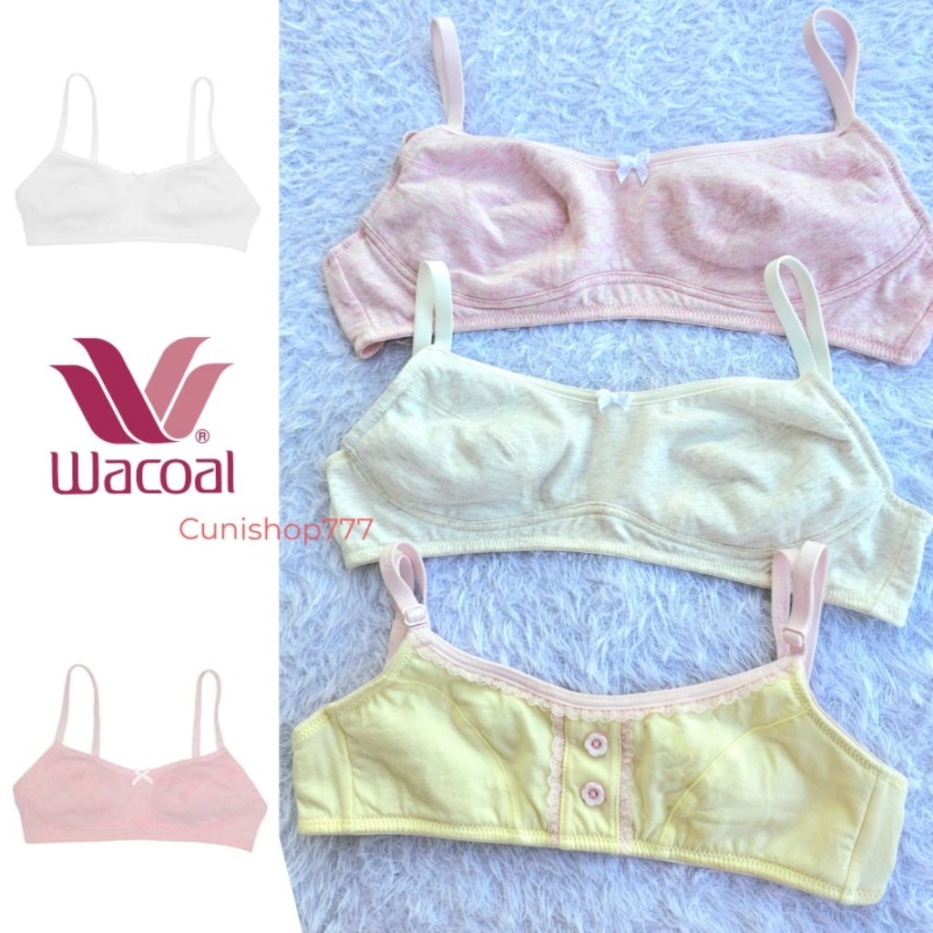BRA ANAK WACOAL BLOOM JUNIOR KATUN PREMIUM JB 3732 PB 3526 R1 TANPA KAWAT BH MINI SET MINISET