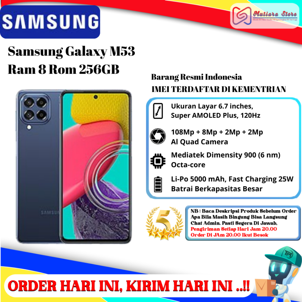 Samsung M53 5G Ram 8 Rom 256GB