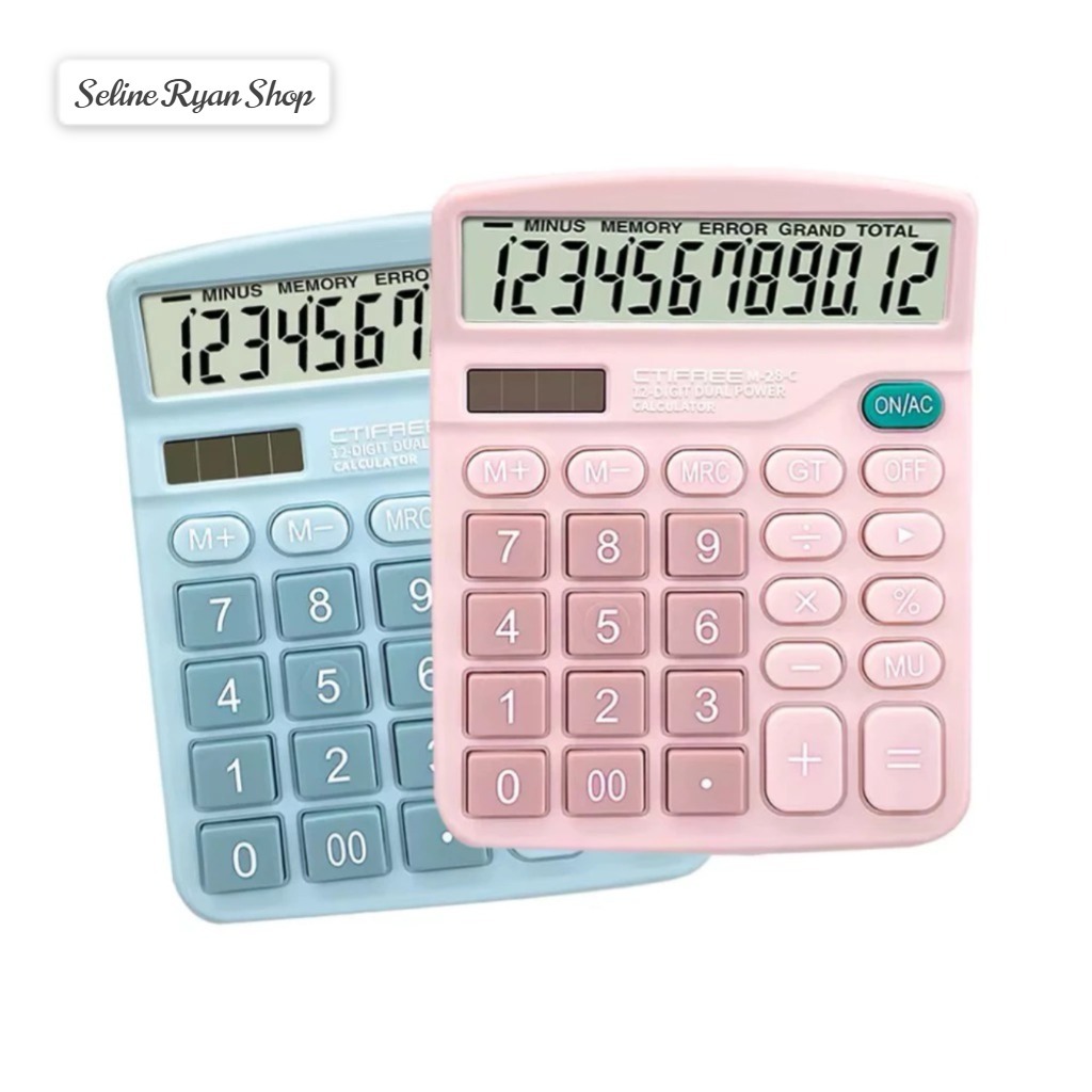 

Kalkulator Elektronik Warna Macaron 12-Digit