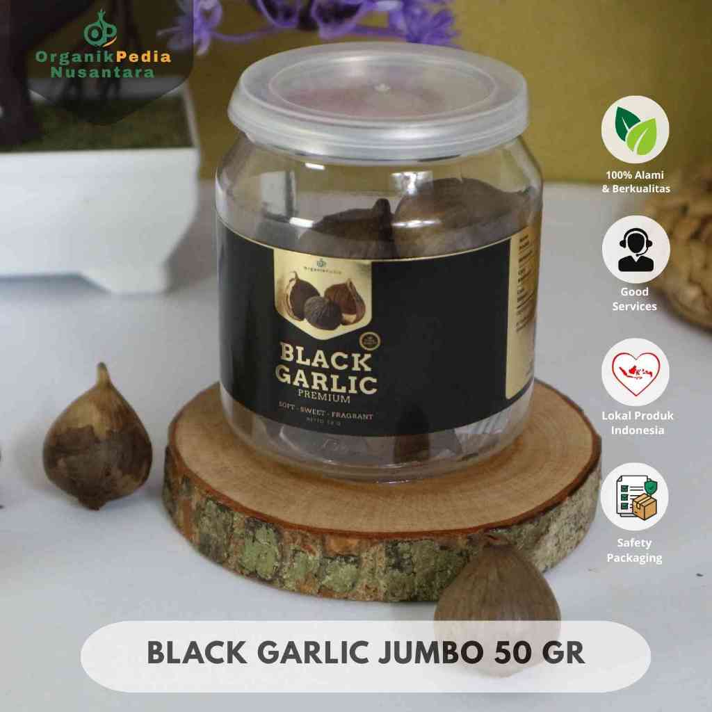 

JUMBO BLACK GARLIC Bawang Hitam Tunggal Premium Organikpedia Nusantara 50gr