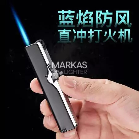 Korek Api Gas Torch Jet Flame Windproof Model Slim Elegant