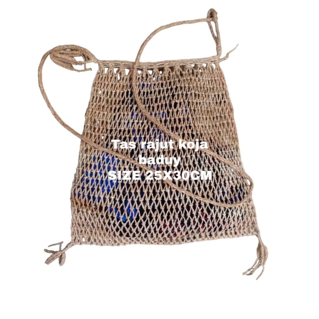 Tas entik koja BESAR khas suku baduy handmade asli kulit kayu