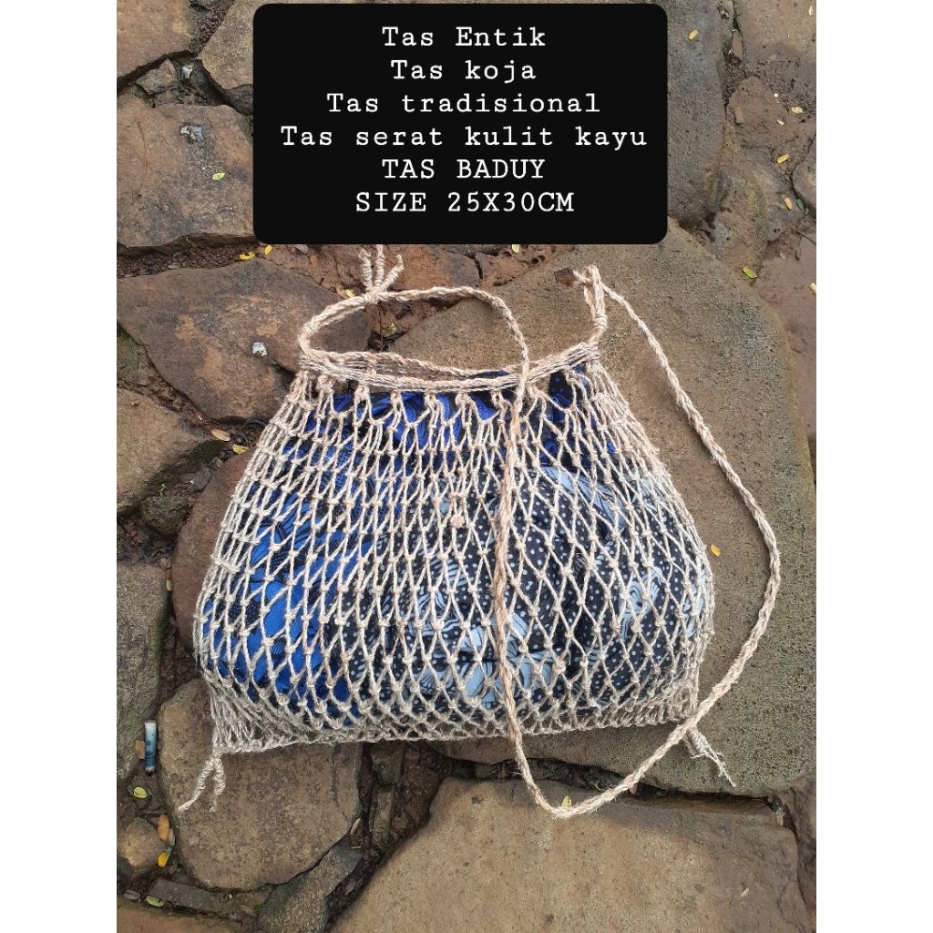 Tas Entik Tas Koja BESAR khas  Suku Baduy Handmade
