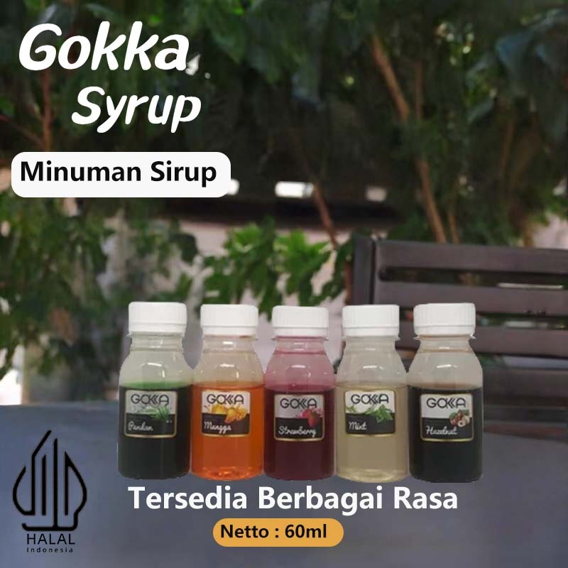 

Sirup Gokka All Variants 60ml - Caramel Vanilla Hazelnut Lychee Mango Syrup Gokka Halal - Coffee Premium Syrup Gokka