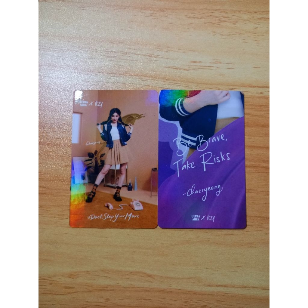 photocard itzy x ultramilk chaeryeong pc
