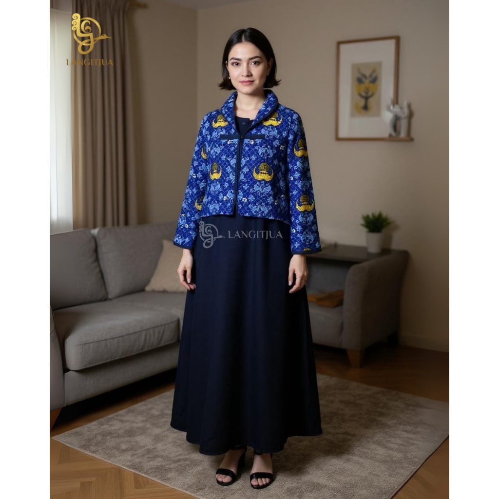 LANGITJUA - Baju Hamil Korpri Busui Friendly | Blezer Bumil ASN | Set Baju Hamil PNS Korpri