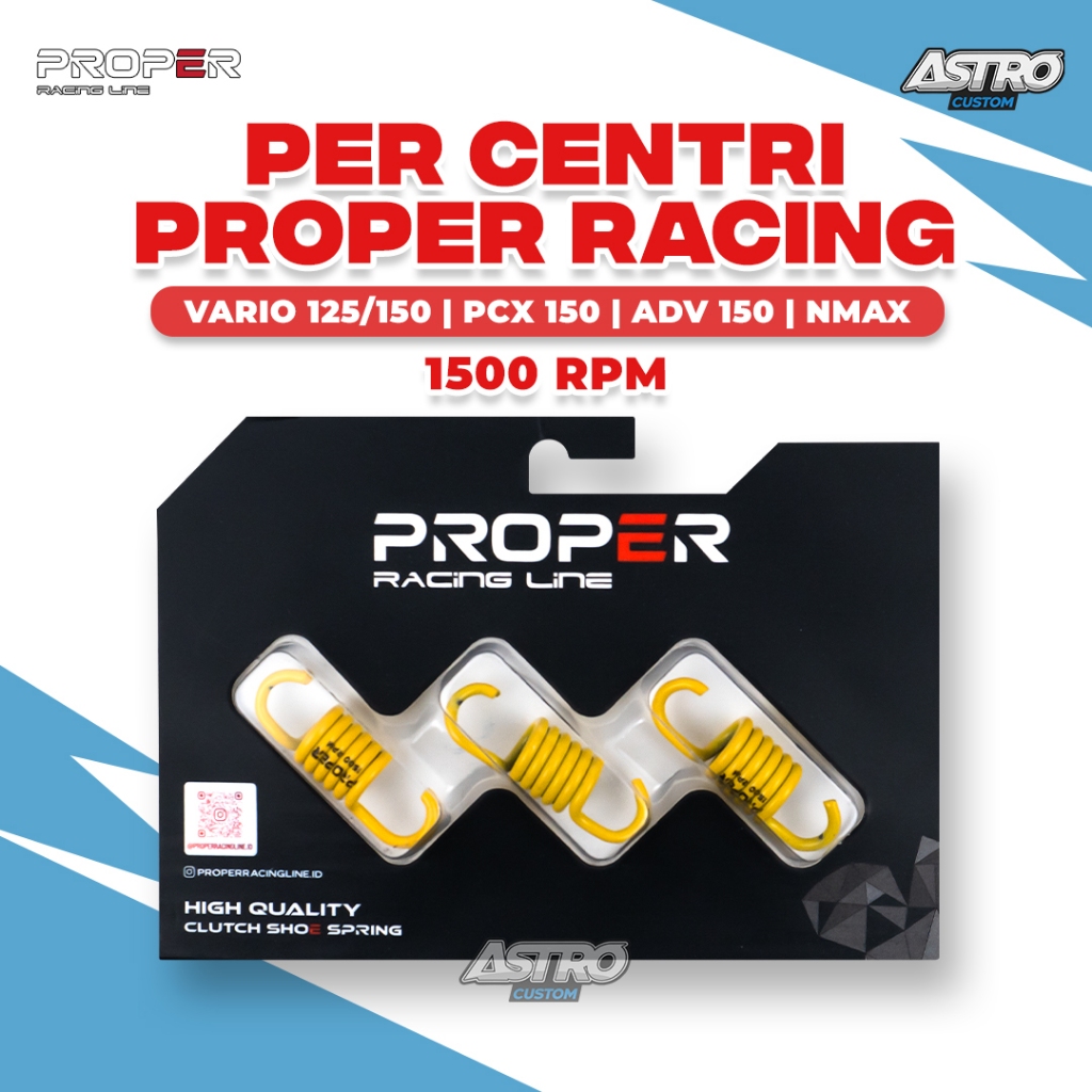 Proper Per Sentri 1500 RPM Vario 125 PCX ADV 150 Per centri Kopling Racing Line Upgrade CVT