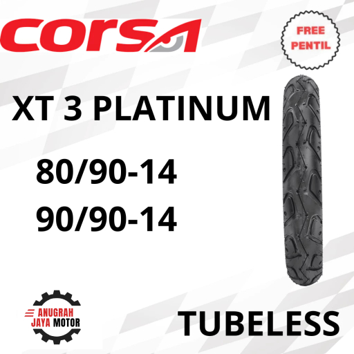 Ban Motor Ring 14 Ban Motor CORSA XT3 80/90-14 90/90-14 Ban Tubeless Ring 14 Ban Motor Matic Ban Mot