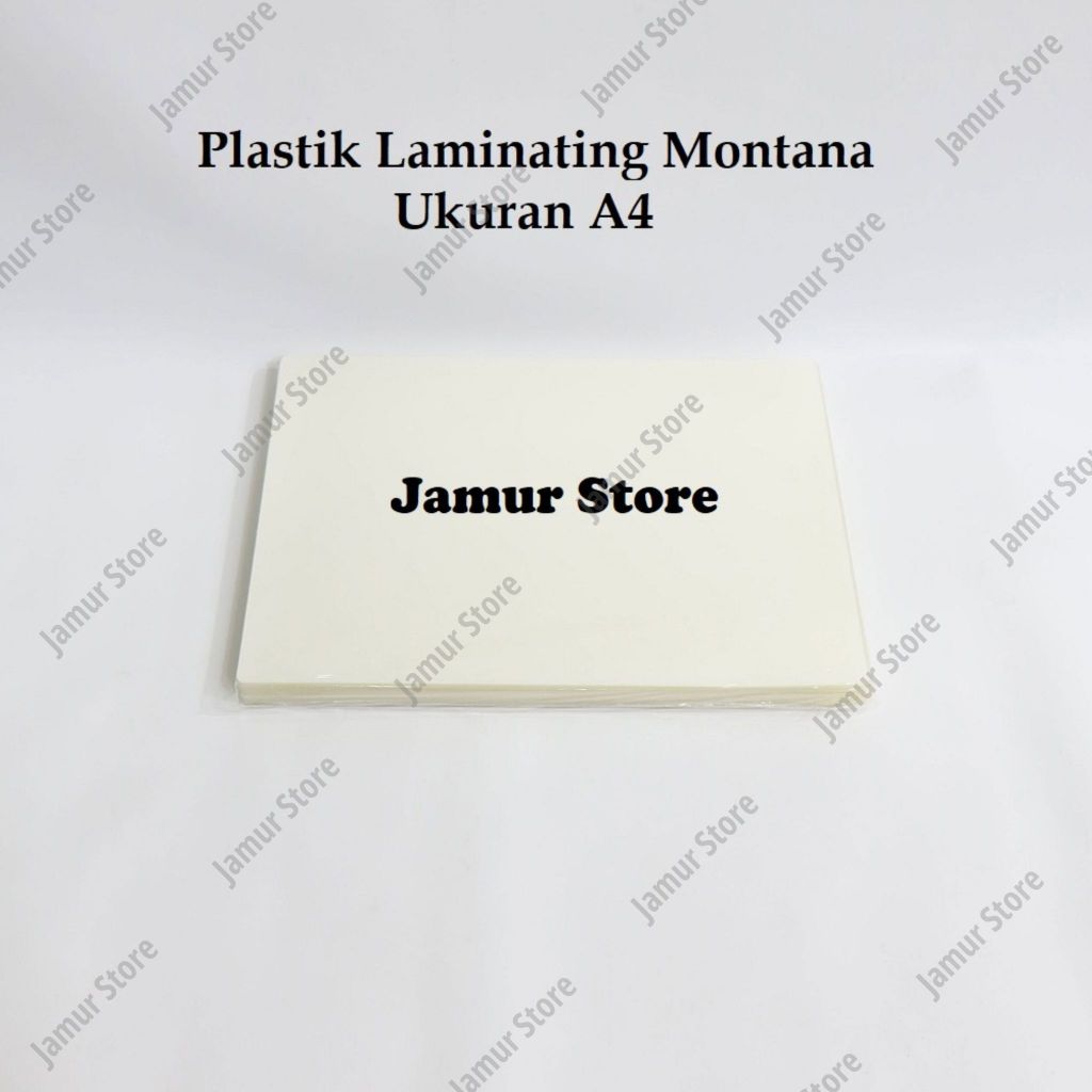

Plastik Laminating A4 Montana 100 Mic Laminating Film Montana A4