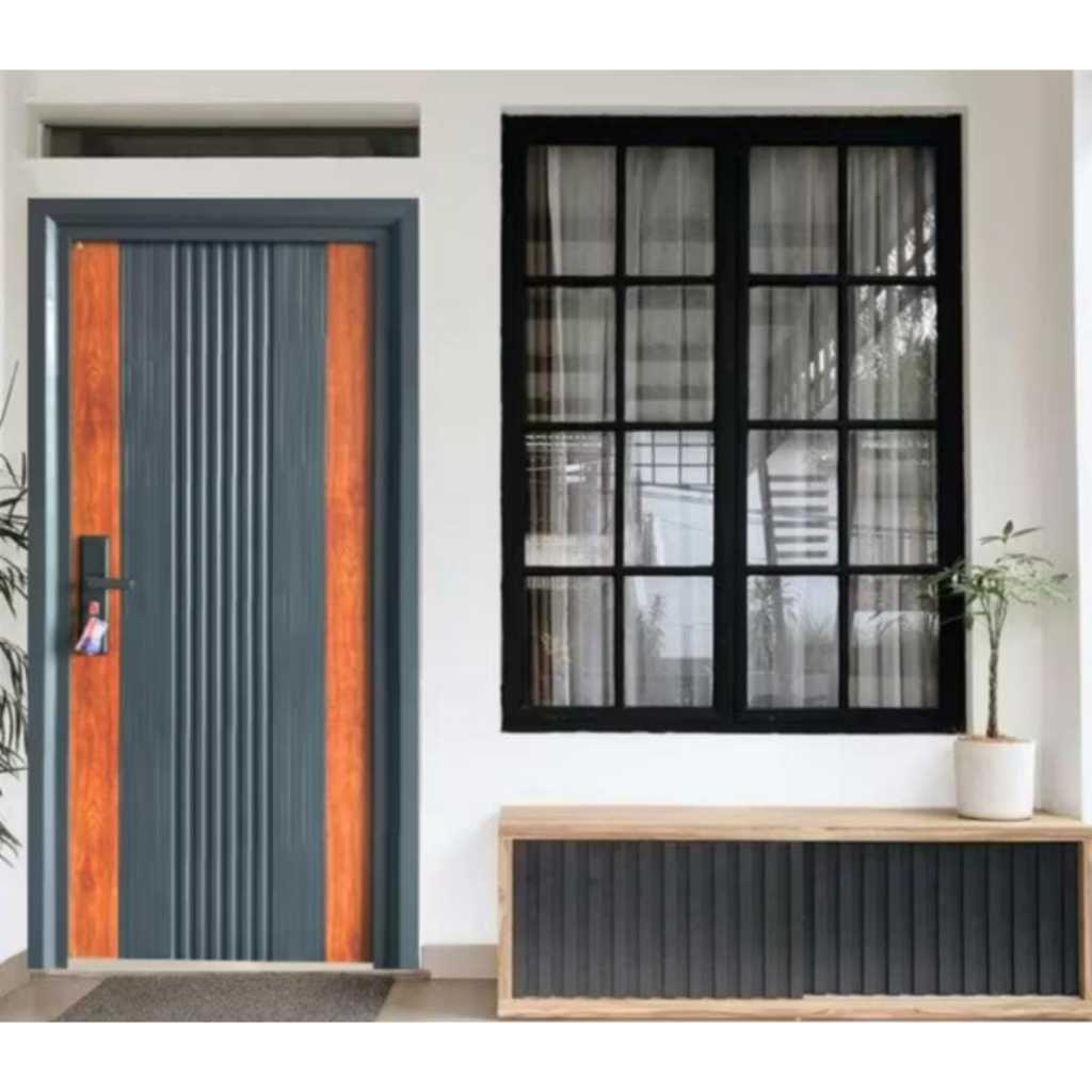 LUXURY SINGLE 8033 baja pintu kamar tidur / 1 set pintu kamar tidur / pintu utama