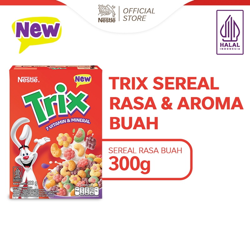 

[oddsolshop] pekanbaru/Nestle Trix Breakfast Cereal 300GR Sarapan Dengan Biji jagung Utuh Rasa Buah