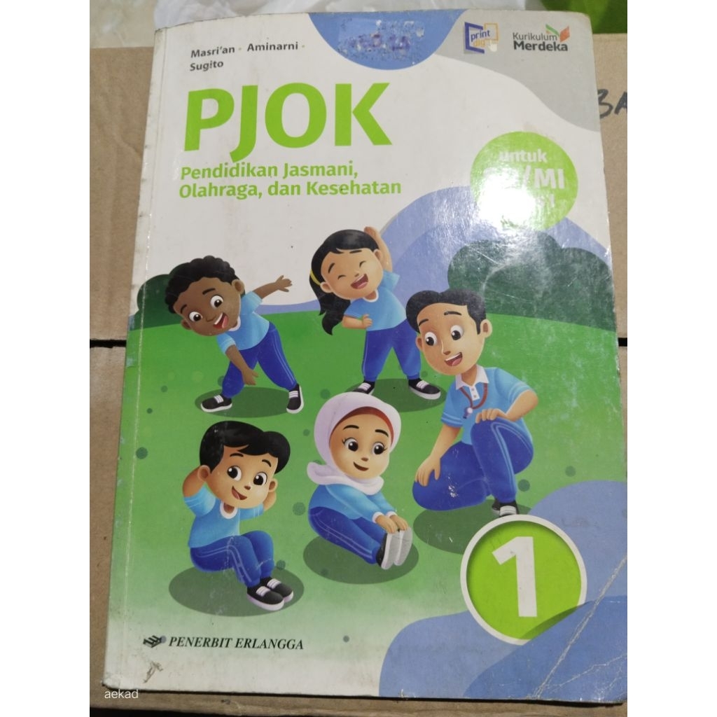buku second PJOK kelas 1