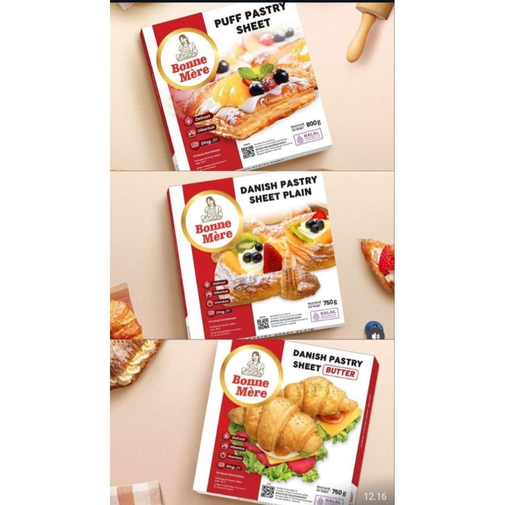 

Bonne Mere Puff Pastry Sheet 800gr