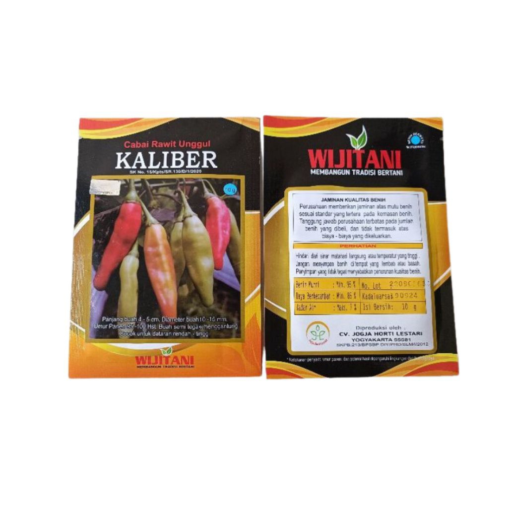 Benih Cabe KALIBER cabe rawit original kemasan 10Gr