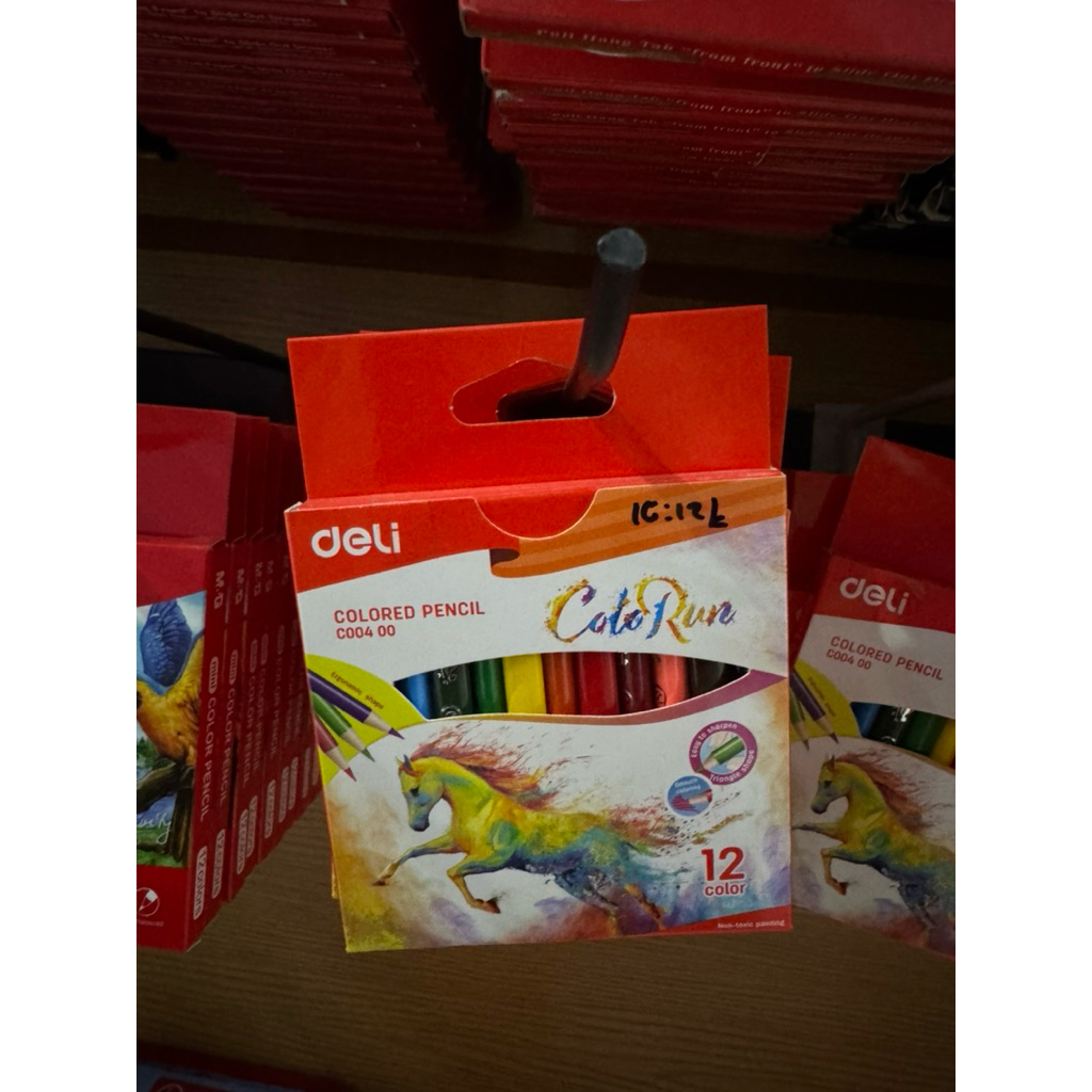 

Deli Pensil 12 Warna C00400 Colored Pencil 12. Triangle shape