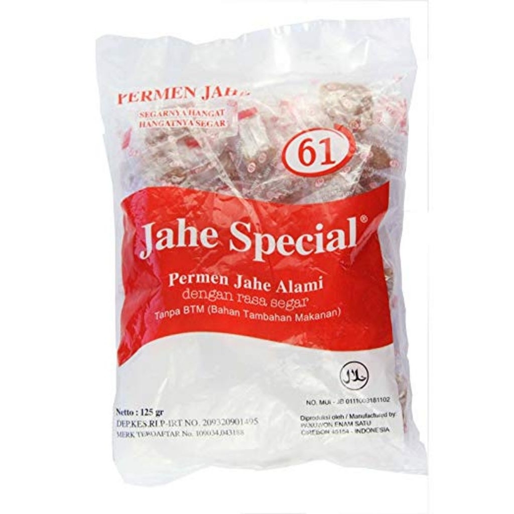

PERMEN JAHE SPECIAL BAG NETTO 125 GR muraah