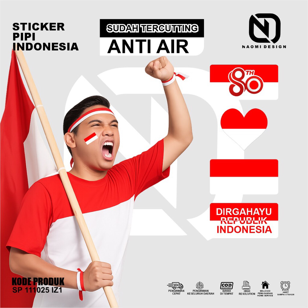 

BISA COD isi 22 pcs sticker Pipi Indonesia Waterproff SP 111025 IZ 1