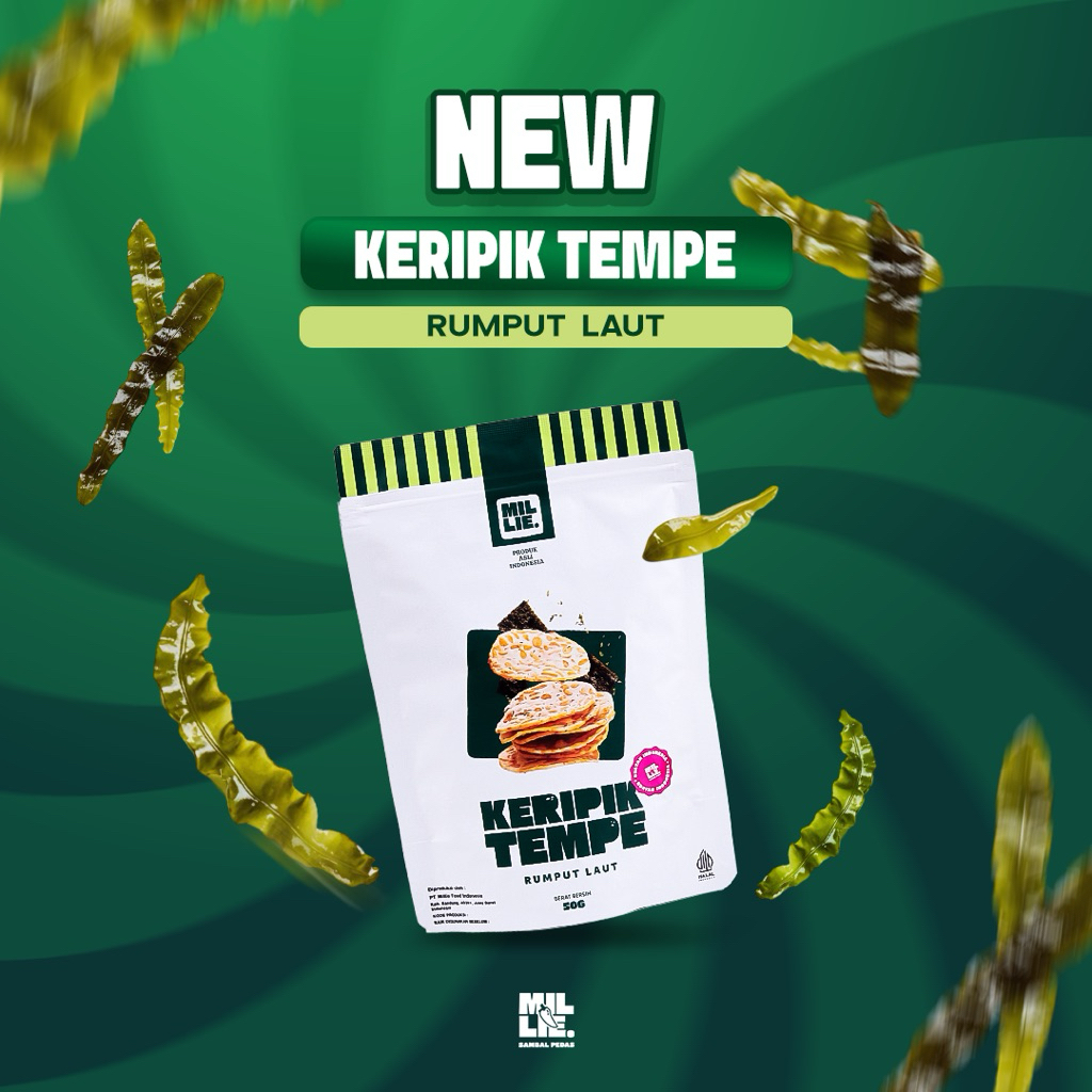 

Tempeh chips Seaweed flavor (Rumput Laut)