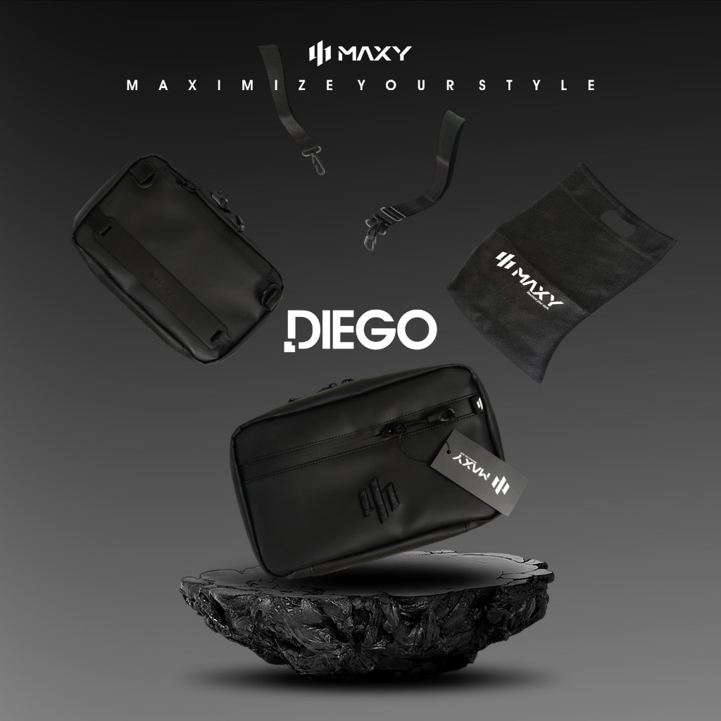handbag maxy diego tas anti air clutchbag slingbag