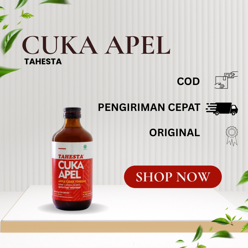

Cuka Apel Tahesta 320 ml Untuk Penderita Diabetes/Kanker/Gangguan Jantung/Kolestrol/Berat Badan
