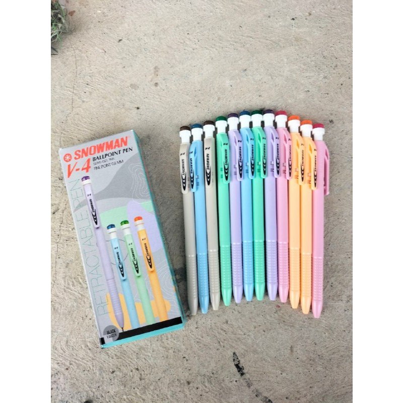

pulpen snowmam v-4 isi 12pcs