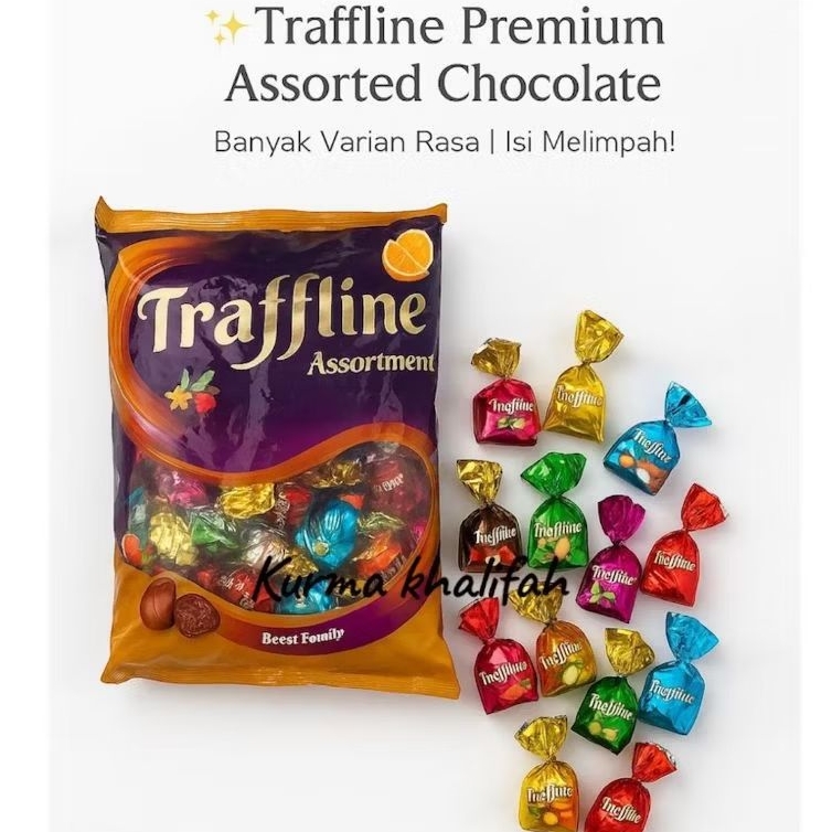 

Coklat Traffline Mix 1 Kg | Coklat Turki Traffline Mix | Coklat Traffline Halal