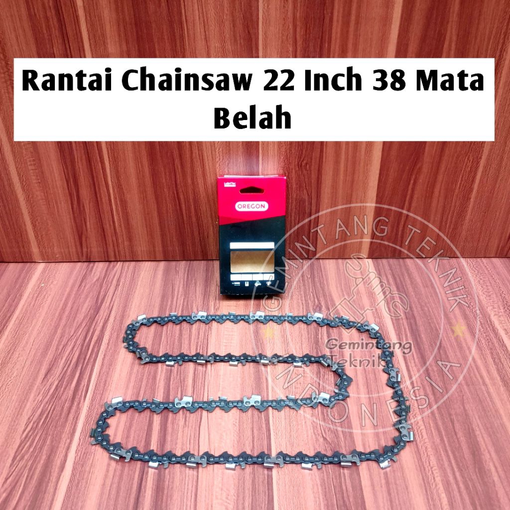 Rantai Senso 22 Inch 38 Mata Belah Merk OREGON ORIGINAL / Rantai Chainsaw 22 inch 38 Mata Belah / Ra