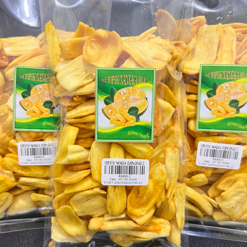 

KERIPIK NANGKA OVEN GRAD C 100GR SUPER ENAK ASLI BUAH NANGKA