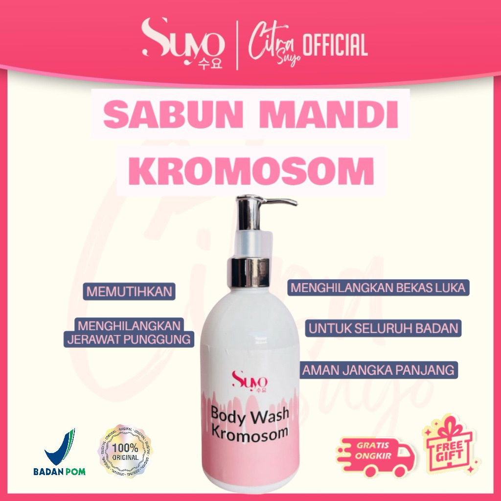 SUYO SABUN BADAN CHROMOSOME / SUYO SABUN PEMUTIH BADAN / SUYO SABUN PEMUTIH