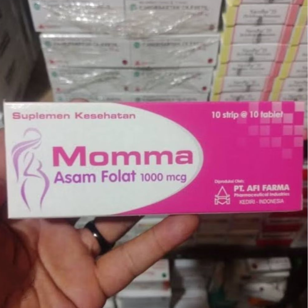 MOMMA ASAM FOLAT 1000 mcg BOX 100 TABLET