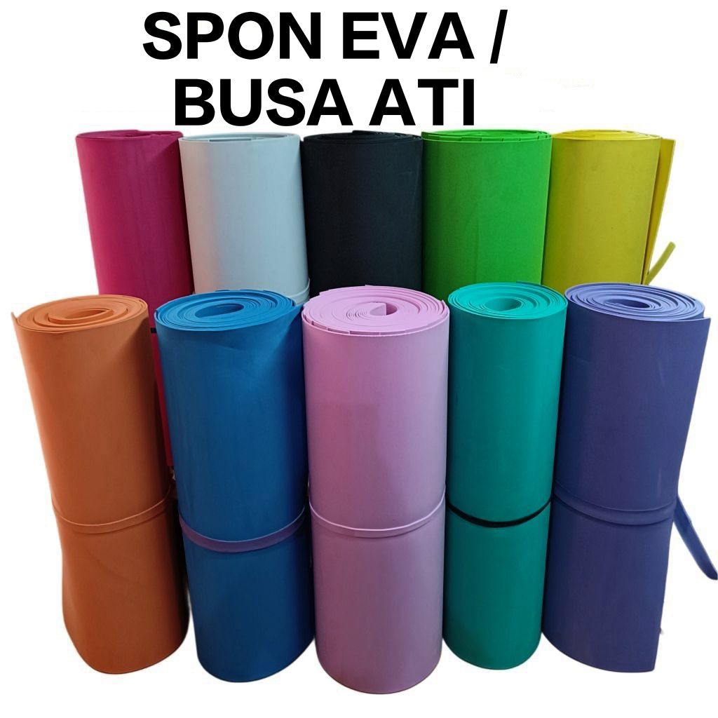 POTONGAN SPON EVA BUSA ATI KETEBALAN 2mm 50cm x 200cm SPON EVA BUSA SPON EVA FOAM ART