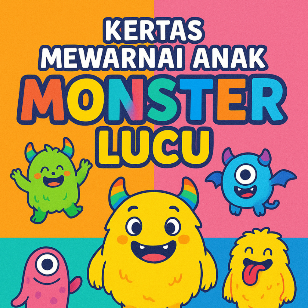

Kertas Mewarnai Anak Tema Monster Lucu A4 - Harga per Lembar Rp500
