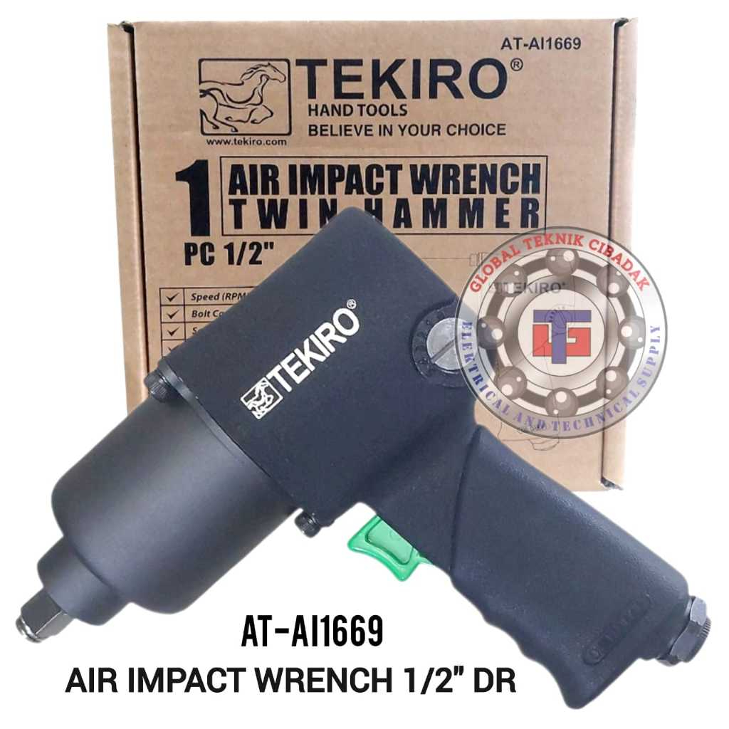 Air Impact Twin Hammer Tekiro 1/2 Inch - Alat Pembuka Baut Tenaga Angin 1/2" Twin Hammer Tekiro