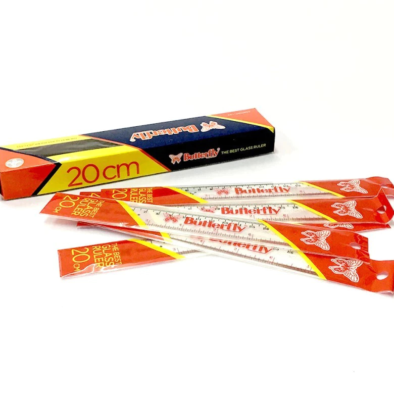 

BNBS Penggaris 15 / 20 / 30 cm Plastik Butterfly | Transparant Ruler / Terlaris / Termurah