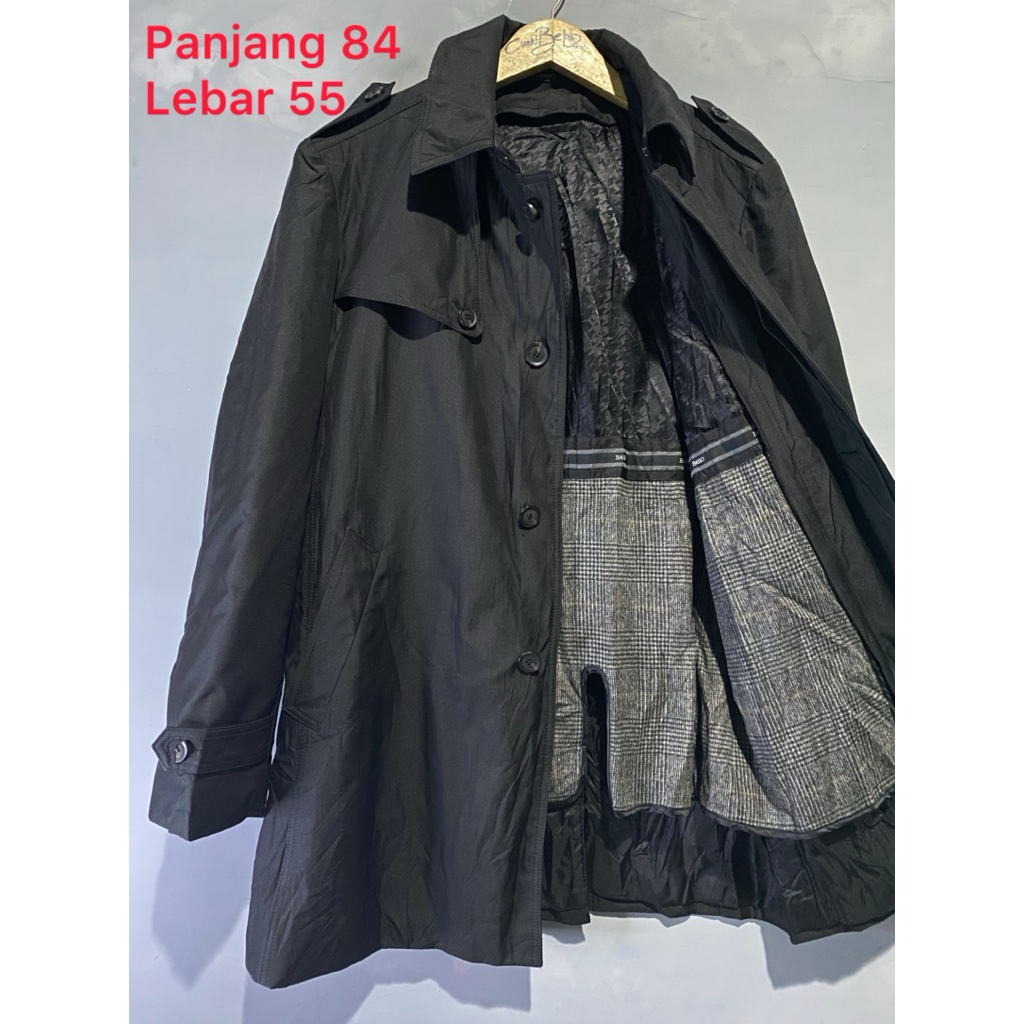 mantel jubah panjang coat pria second