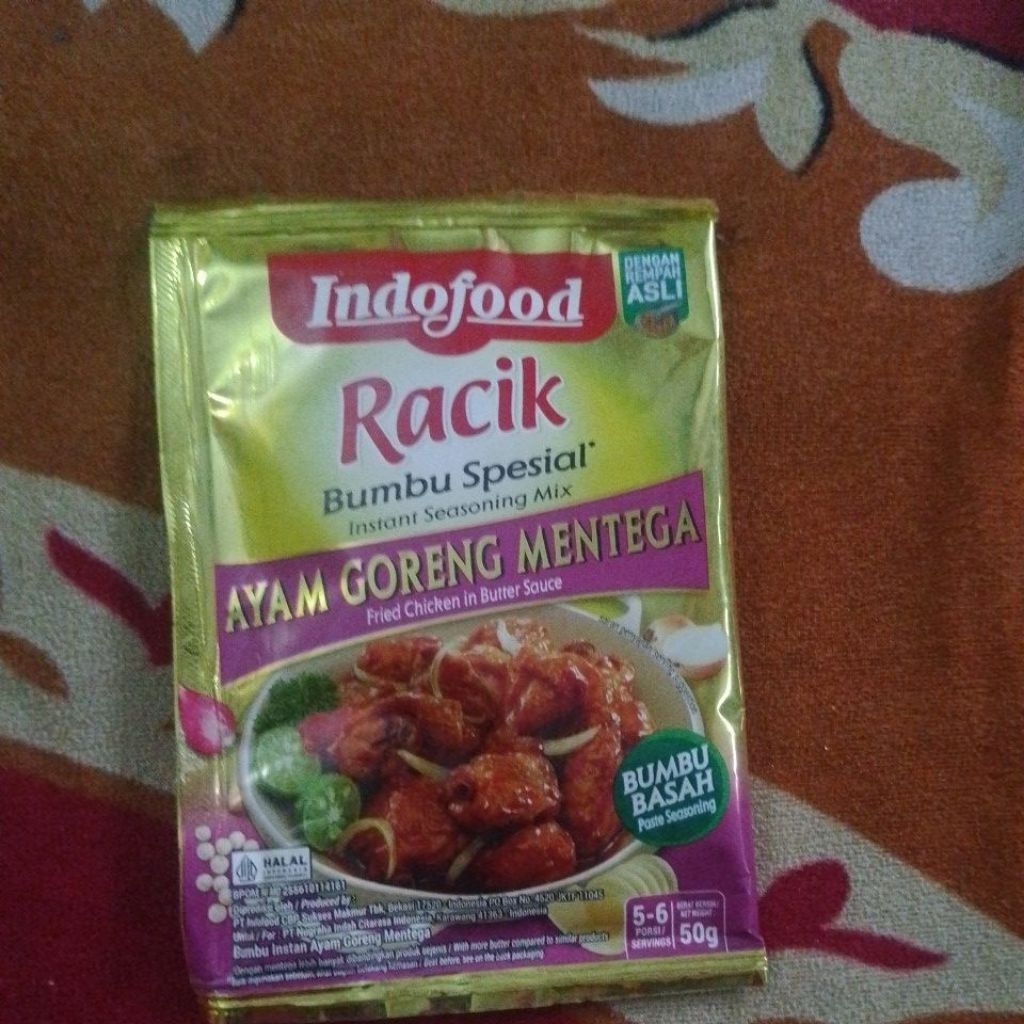 

Indofood racik ayam goreng mentega 50gr