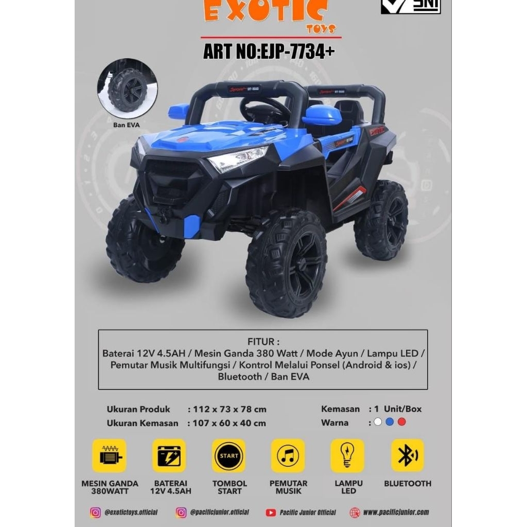 Mobilan Aki Anak Exotic EJP-7743+ Musik