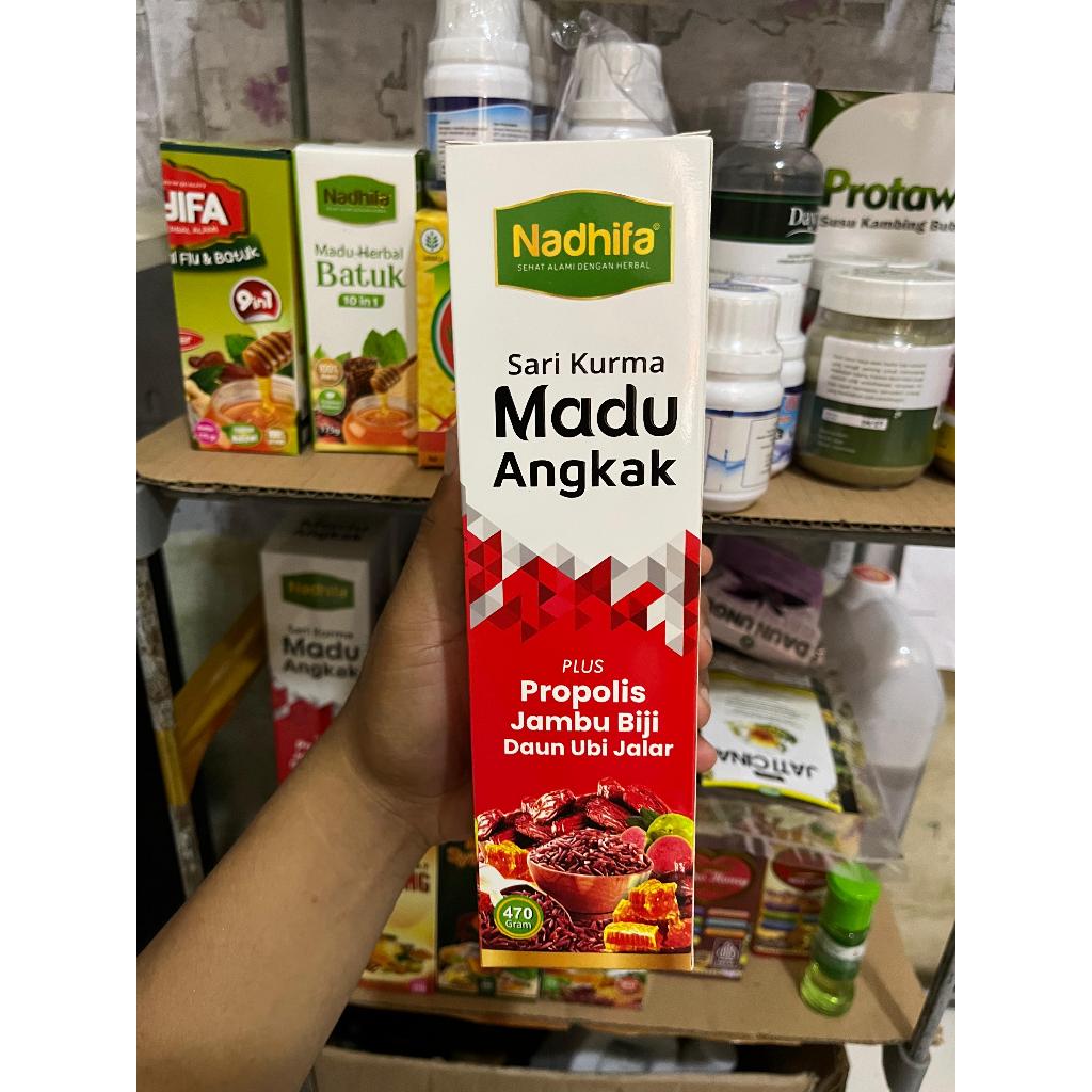 

nadhifa madu sari kurma pulus propolis jambu biji daun ubi jalar