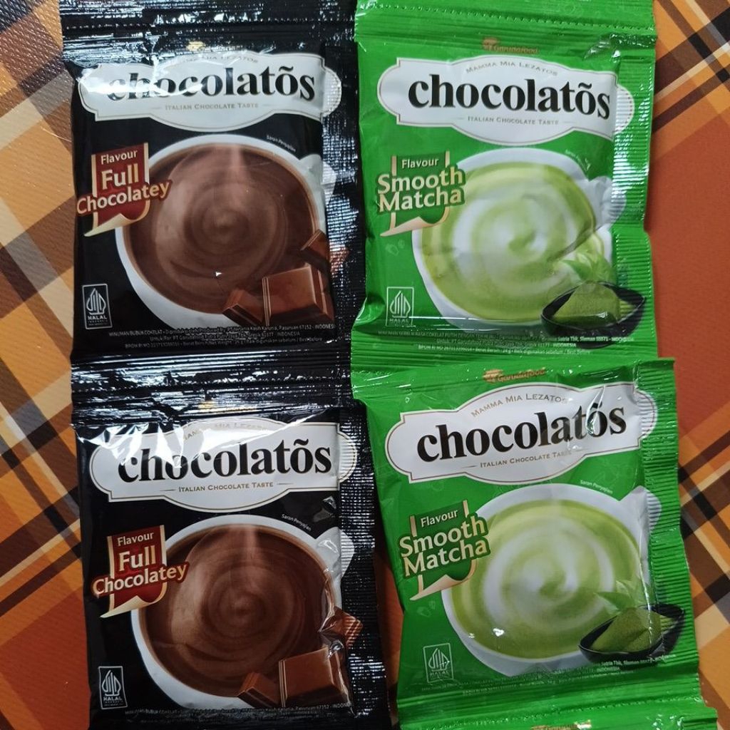 

Chocolatos Drink 1 Renteng isi 10 Sachet