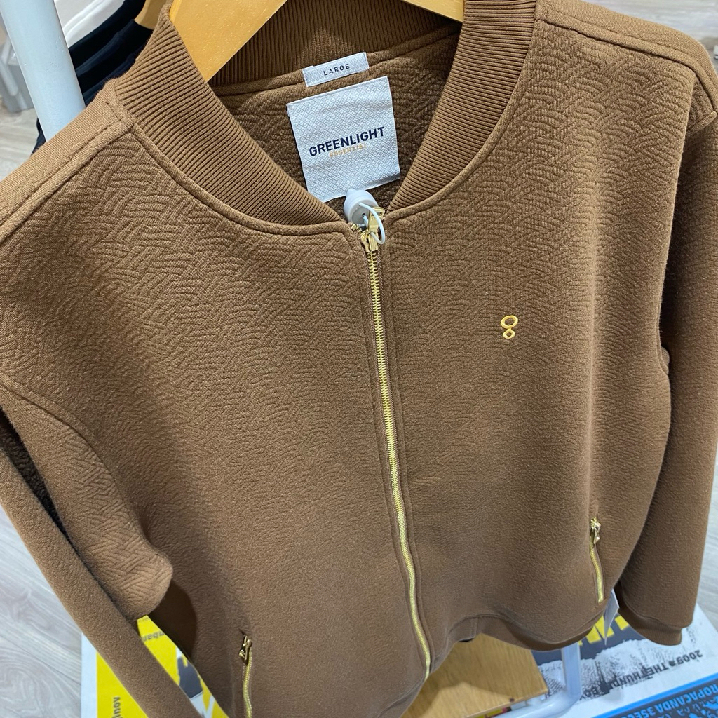 Jaket Greenlight Original Jaket Bomber pria Terbaru bomber hitam coklat (REGULER FIT) Jaket Greenlig