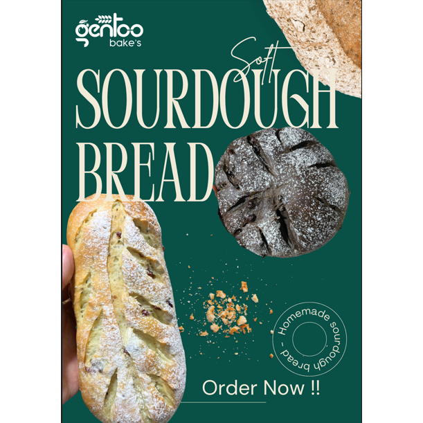 

Soft Artisan Sourdough Bread (Roti Sehat) by gentoobakes