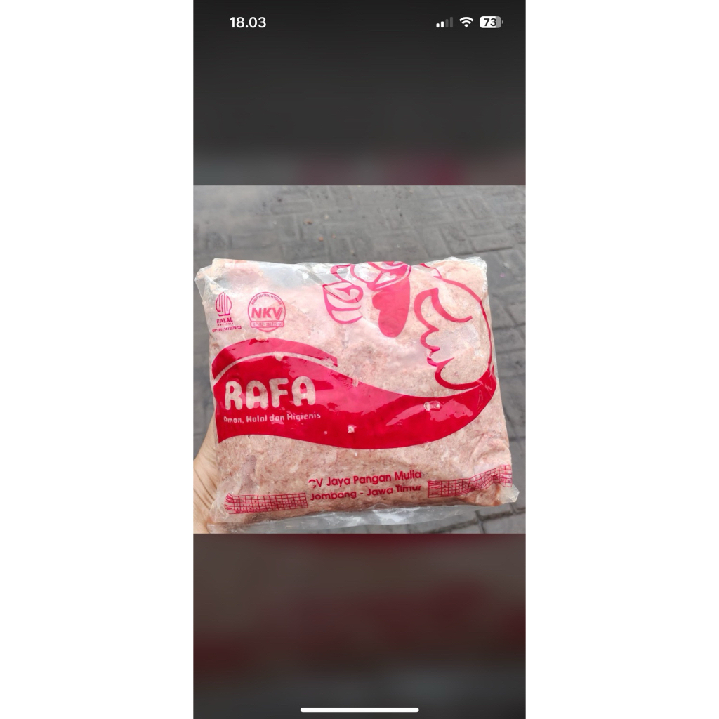 

DAGING AYAM GILING BERAT 1 kg merk rafa