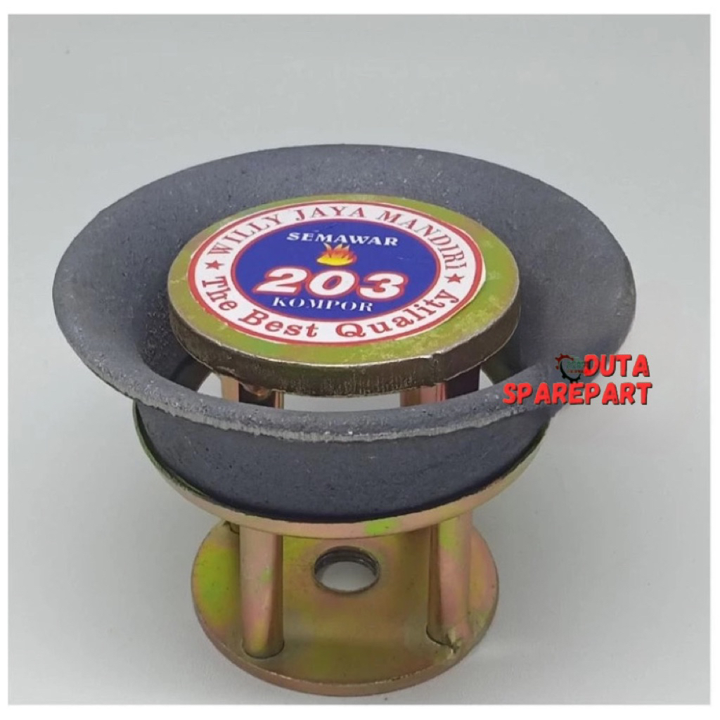 Kepala + ring kompor semawar 203 - kepala kompor mawar 203